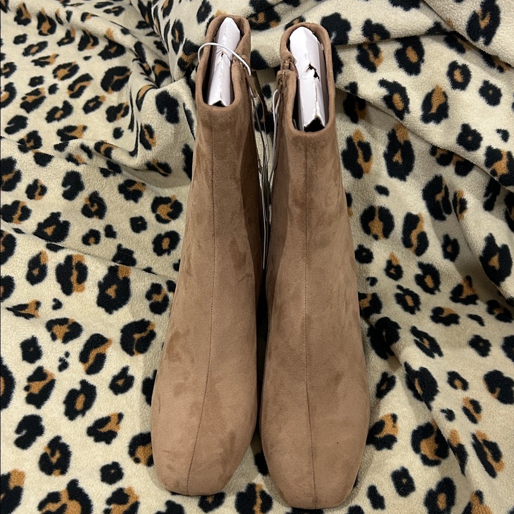 a new day Brown Suede Ankle Booties